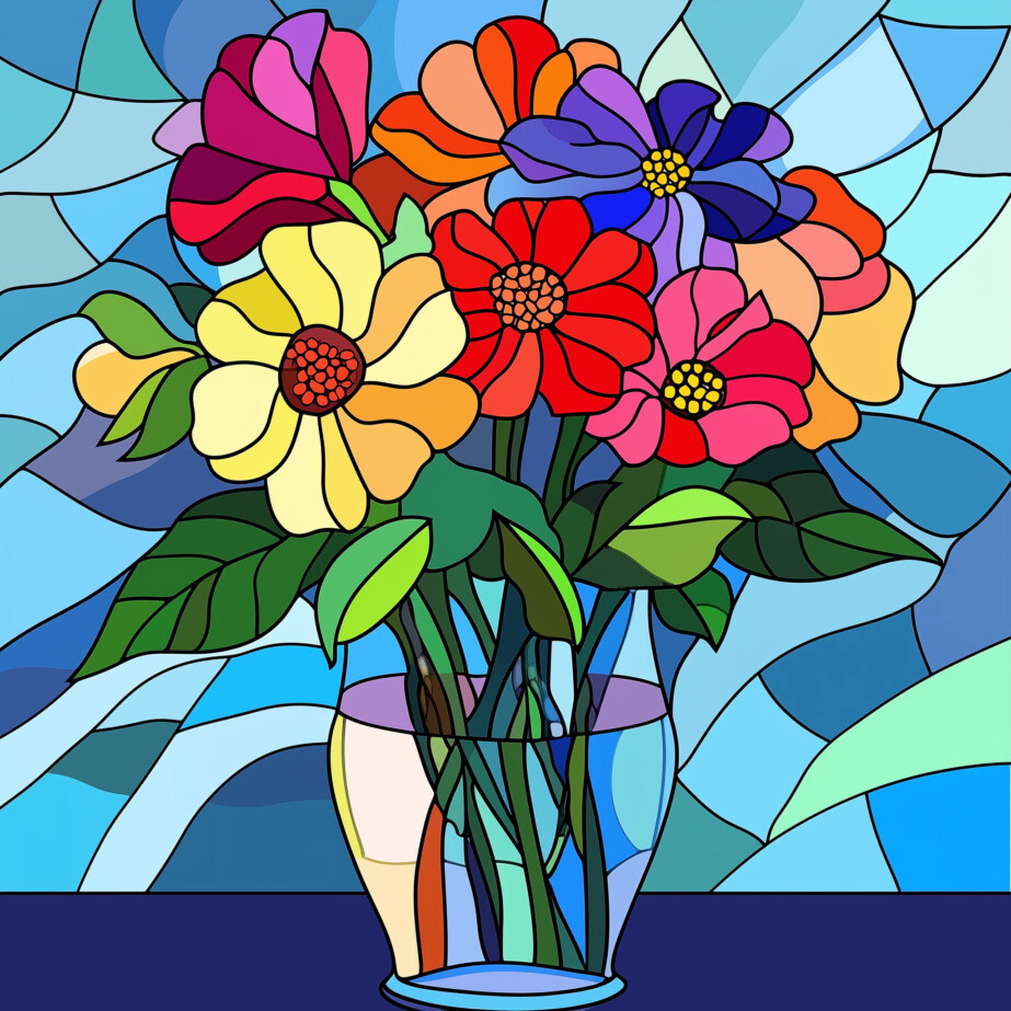 Coloring Pages Flowers Easy 2