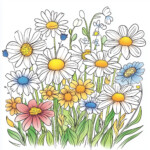 Coloring Pages Of Daisies 2 2