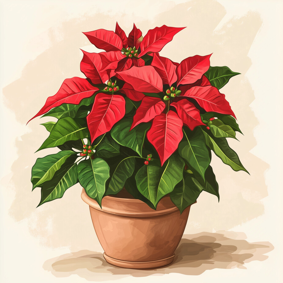 Coloring Pages Of Poinsettia 2