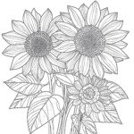 Coloring Picture Of A Sunflower