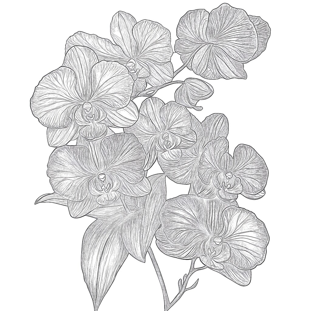 Coloring Pictures Of Flowers Printable Coloring Pages Mimi Panda
