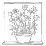 Coloring Sheets Spring Flowers