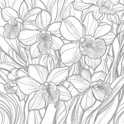 Coloring Sheets With Flowers - Printable Coloring page