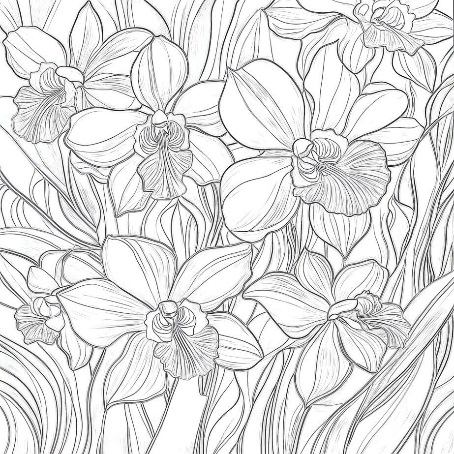 Coloring Sheets With Flowers