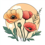 Colouring Poppies 2 2