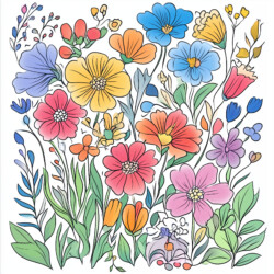 Colourings Of Flowers - Origin image