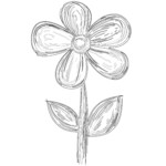 Cute Flower Coloring Pages