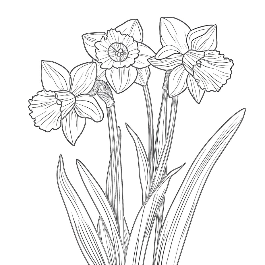 Daffodil Coloring