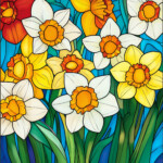 Daffodils Colouring Pages 2 2