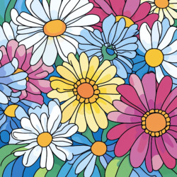 Daisy Coloring Page - Origin image