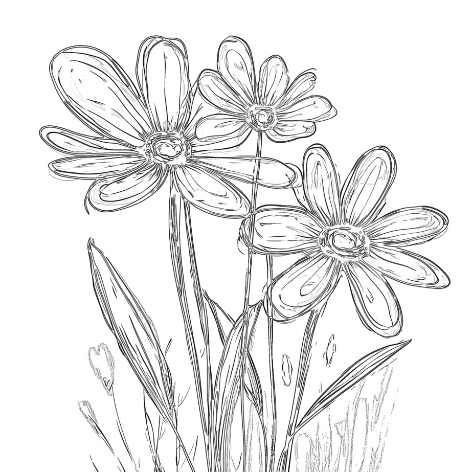 Daisy Flower Coloring