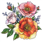 Detailed Coloring Pages Flowers 2 2