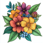 Detailed Flower Coloring Pages 2 2