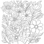 Floral Coloring Pages Free