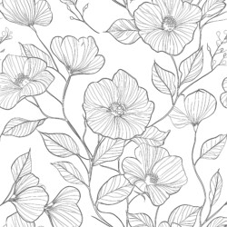 Floral Coloring Pages Printable - Printable Coloring page