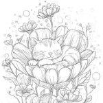 Floral Colouring Page