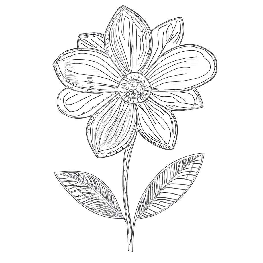 Flower Images Coloring Pages