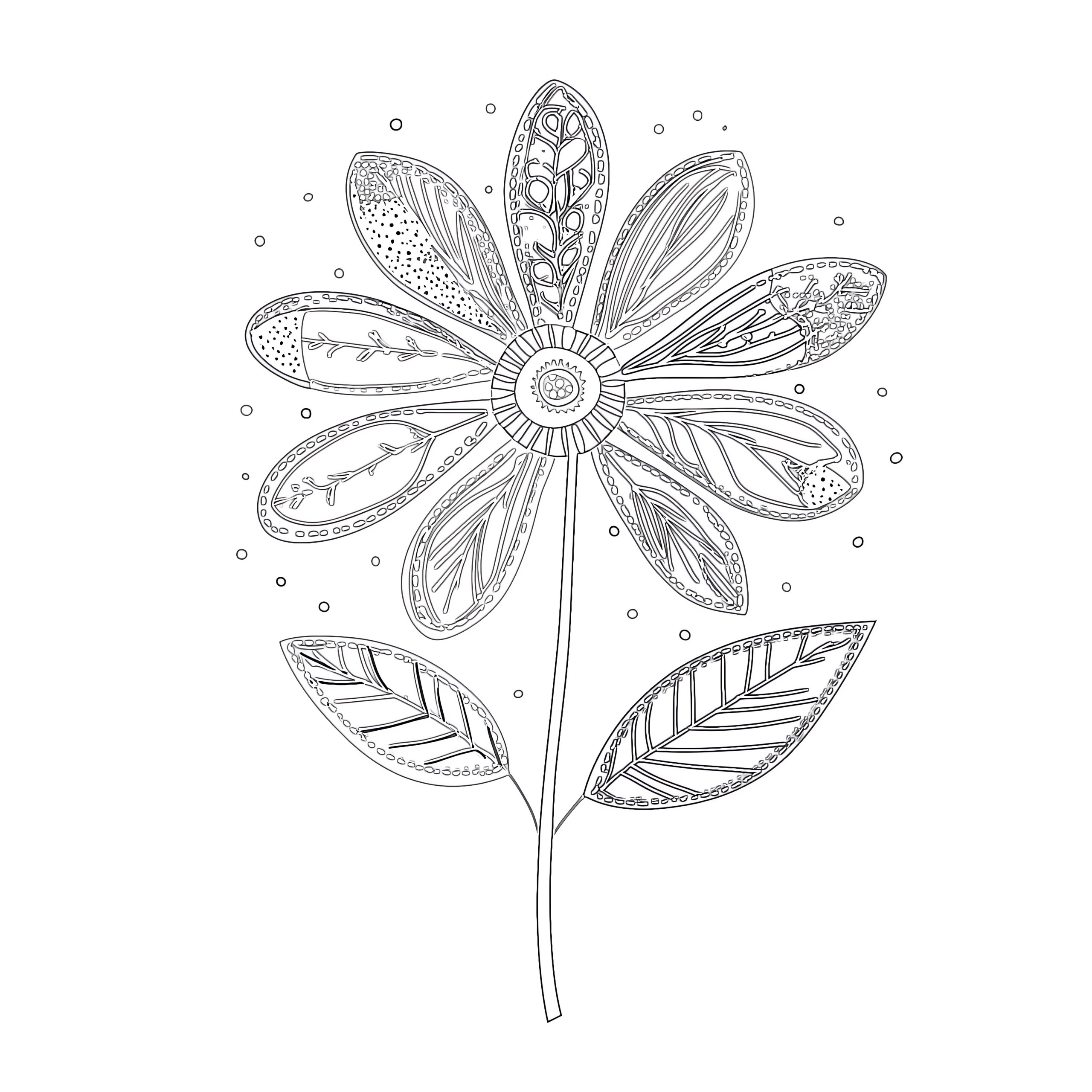 flowerflowerさま専用ご相談ページ Flower Images Coloring Page | Coloring Pages Mimi Panda