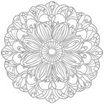 Flower Mandala Coloring Page