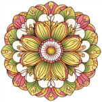 Flower Mandala Coloring Page 2 2