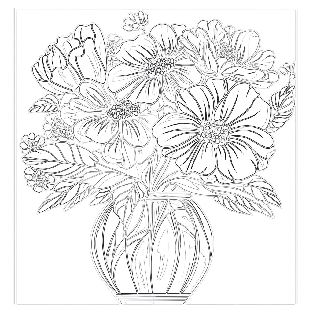 Free Printable Color By Number Flowers | Coloring Pages Mimi Panda