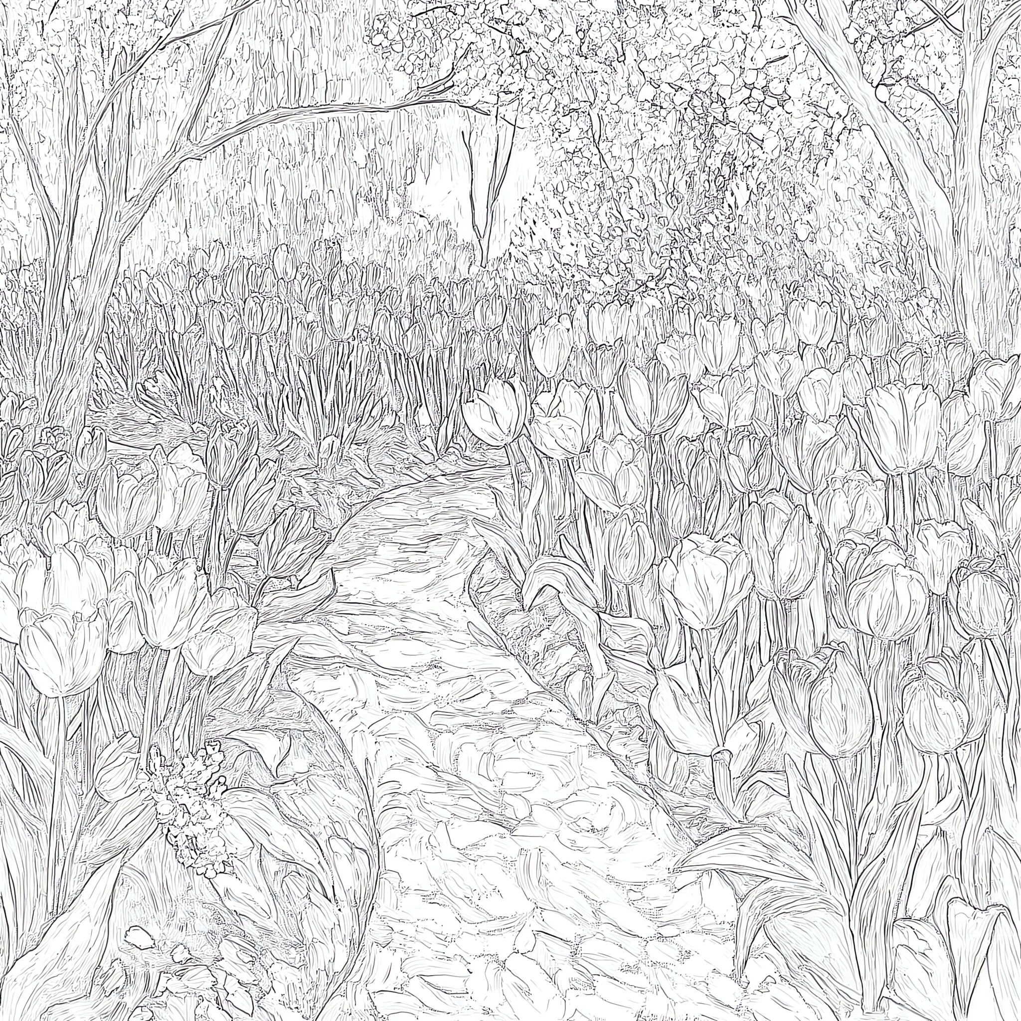 Pretty Flower Coloring Pages | Coloring Pages Mimi Panda