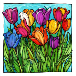 Free Coloring Pages Of Flowers To Print - Origin image