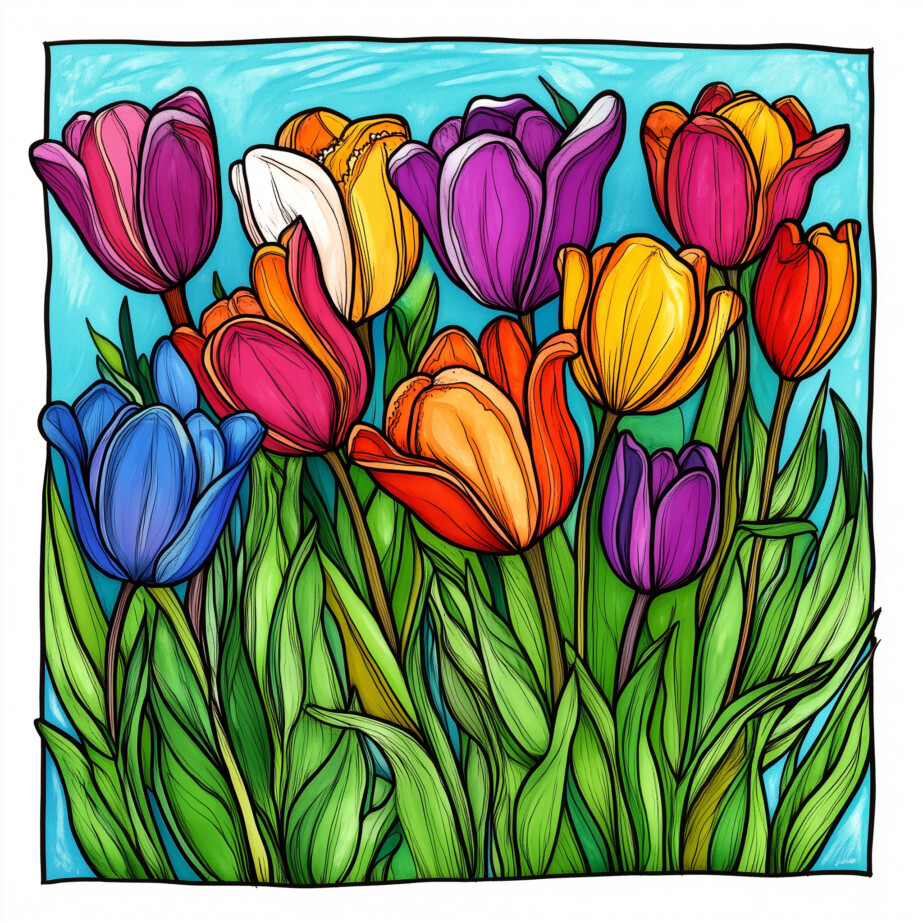 Free Coloring Pages Of Flowers To Print 2