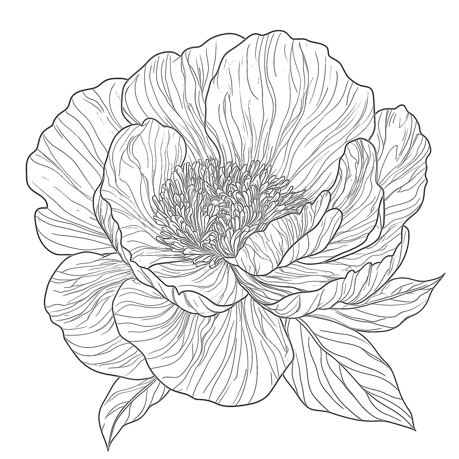 Free Flower Coloring Pages | Coloring Pages Mimi Panda