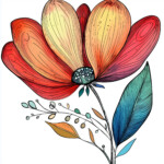 Free Flower Coloring Printables 2 2