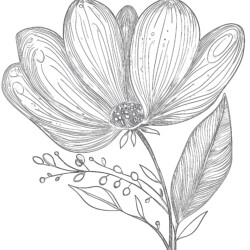 Free Flower Coloring Printables - Printable Coloring page