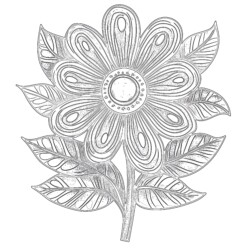 Free Flower Pictures To Coloring Page - Printable Coloring page