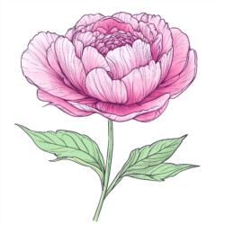 Free Printable Flower Coloring Pages - Origin image