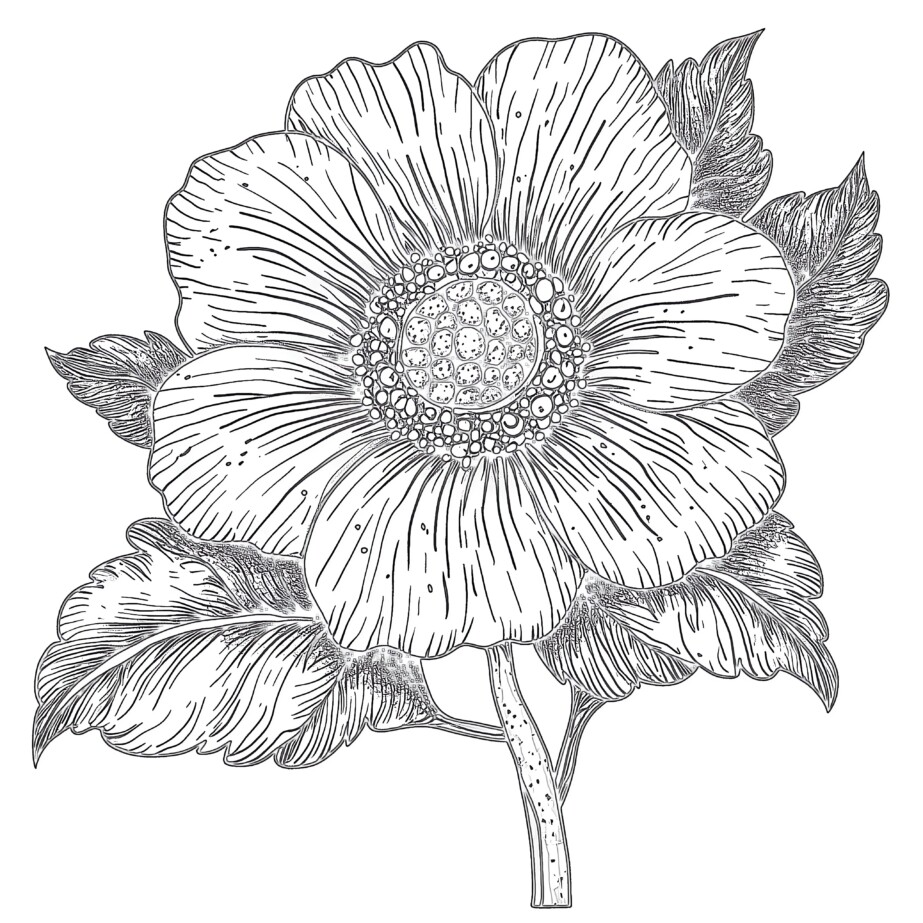 Free Printable Flower Coloring Sheets