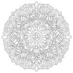 Mandala Coloring Flowers