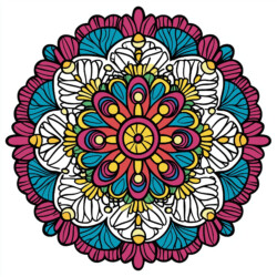 Mandala Coloring Flowers - Origin image