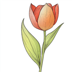 Picture Of Flower For Coloring Page - Origin image