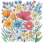 Pictures Of Flowers Coloring 2 2