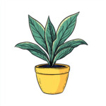 Plant Pot Colouring Page 2 2