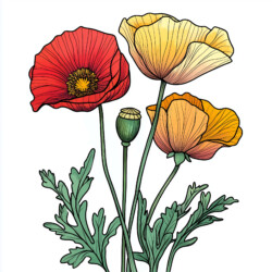 Poppy Day Colouring Pages - Origin image