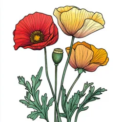 Poppy Day Colouring Pages - Origin image