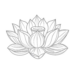 Pretty Flower Coloring Pages - Printable Coloring page