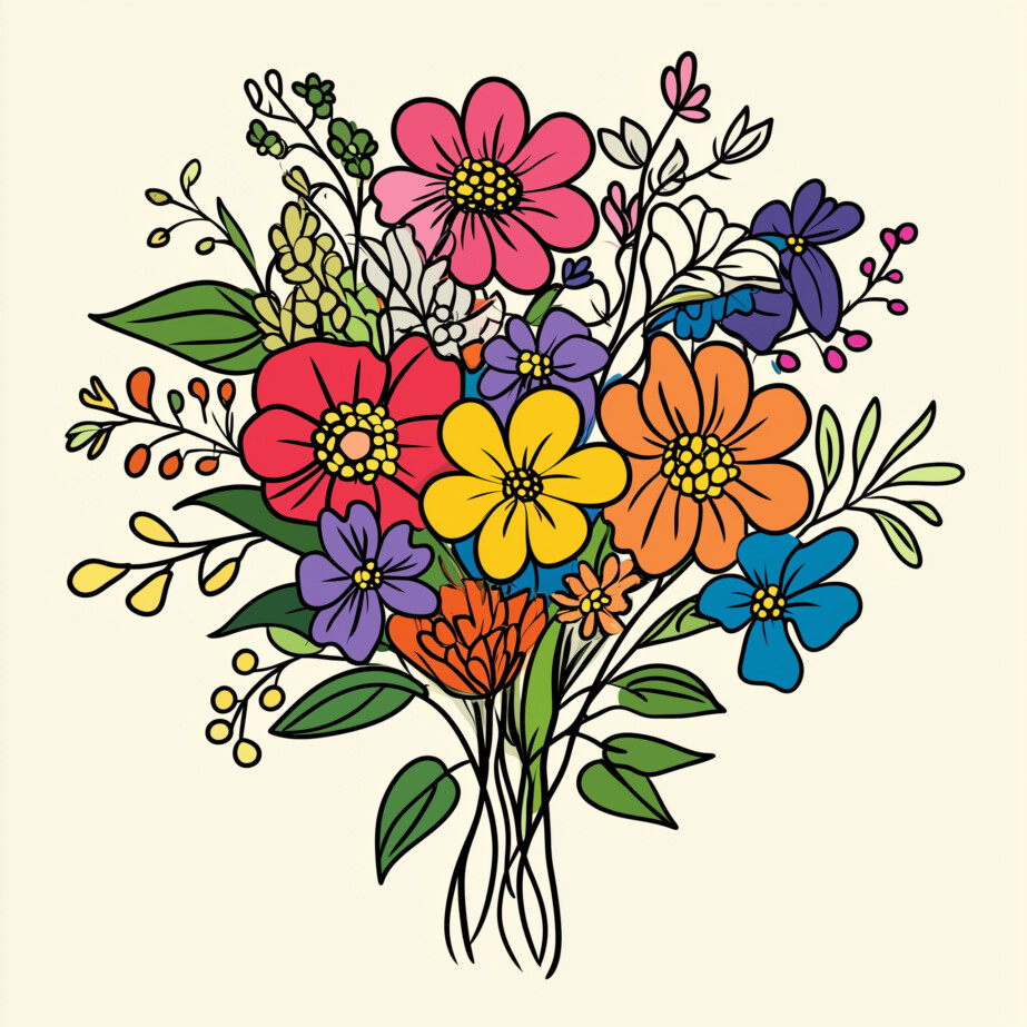 Printable Coloring Pages With Flowers 2