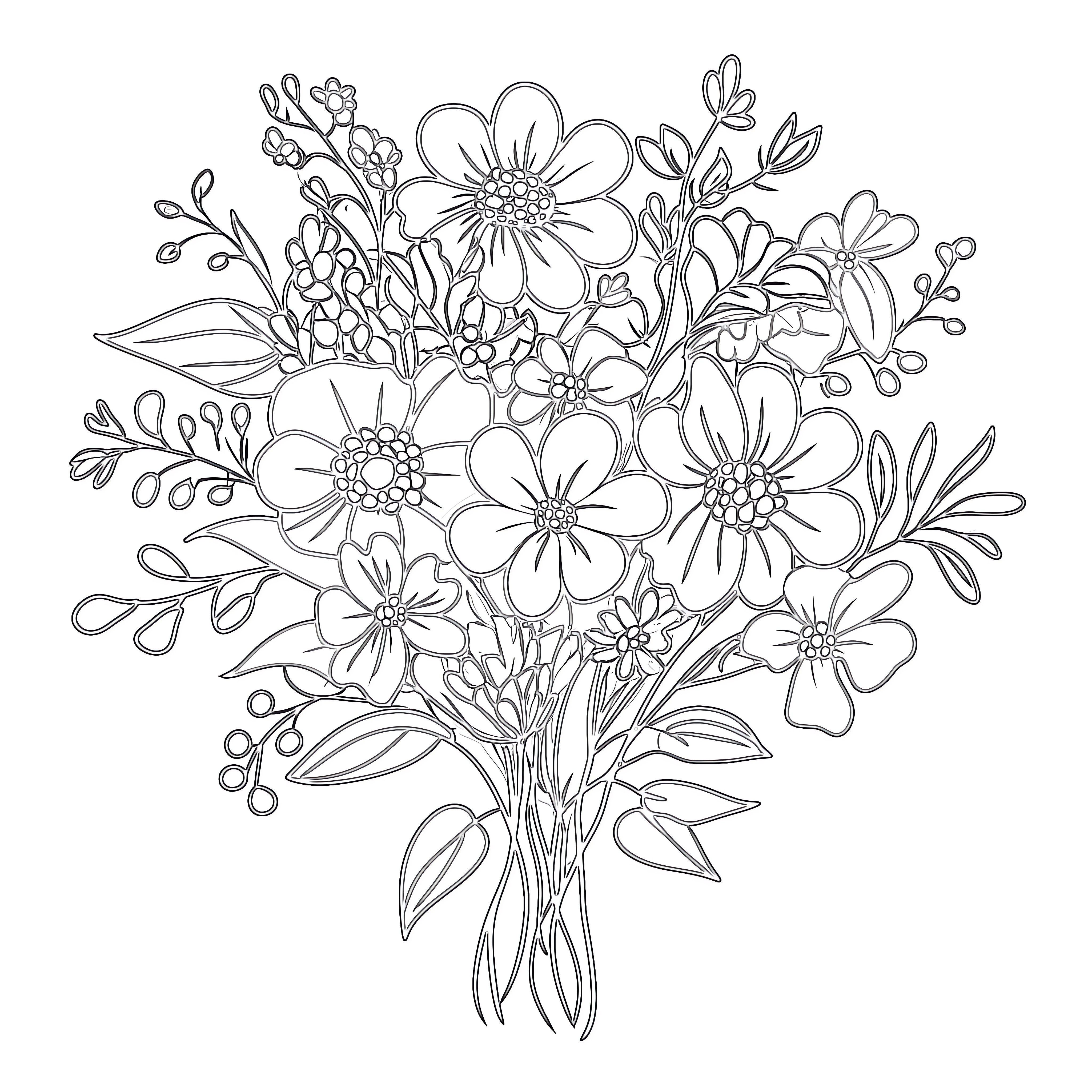 Printable Coloring Pages With Flowers Coloring Pages Mimi Panda
