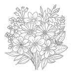 Printable Flower Coloring Pages