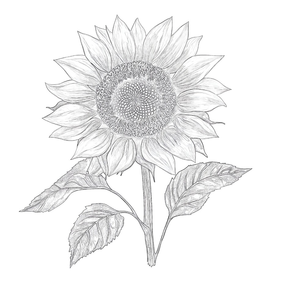 Sunflower Color Sheet