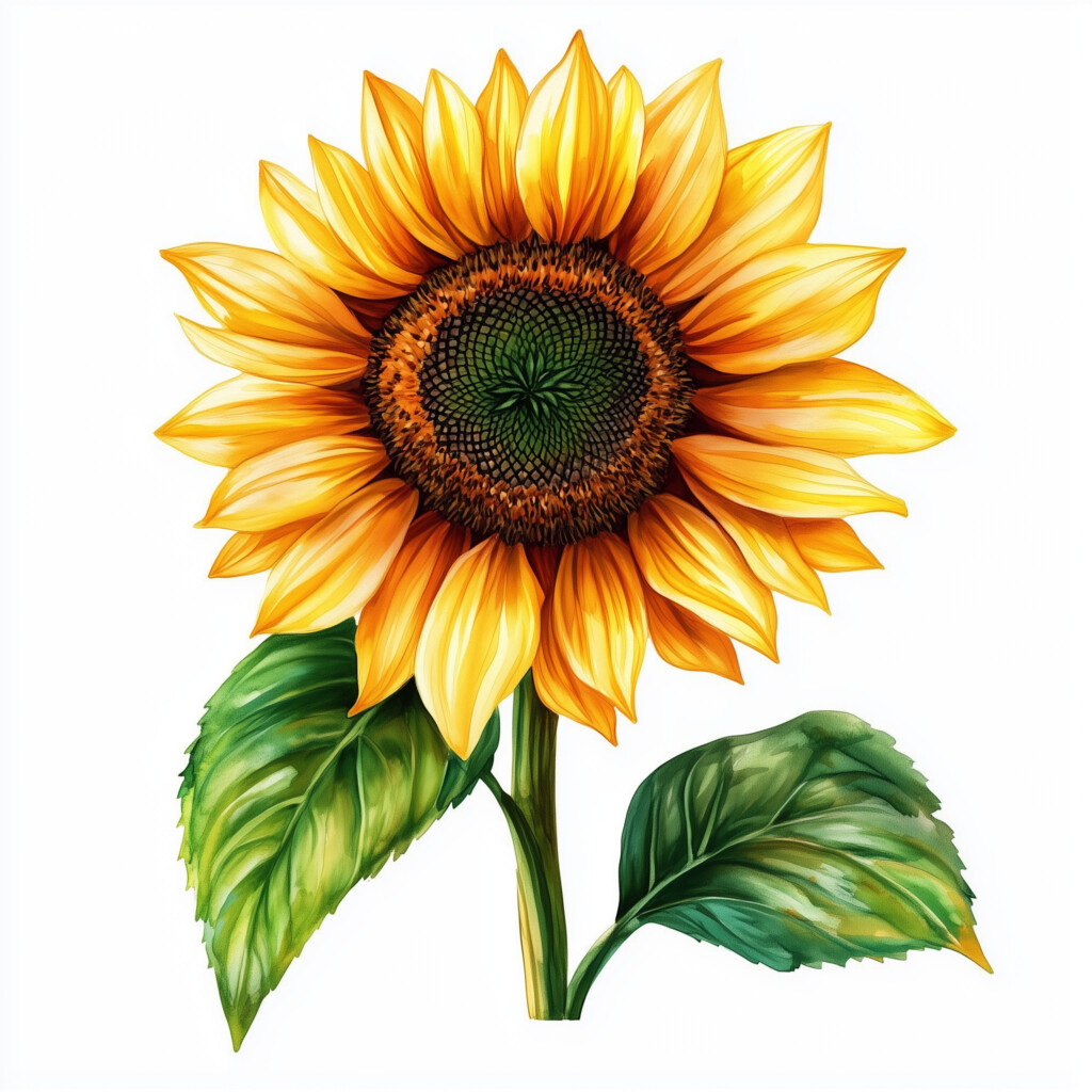 Sunflower Coloring Template | Coloring Pages Mimi Panda