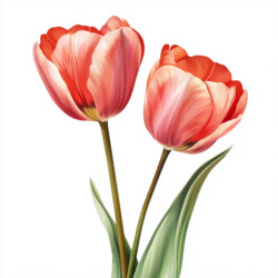 Tulip Flower Colouring - Origin image