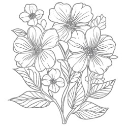 Easy Printable Flower Coloring Pages - Printable Coloring page