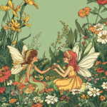 Fairies And Flowers Coloring Pages 2 2